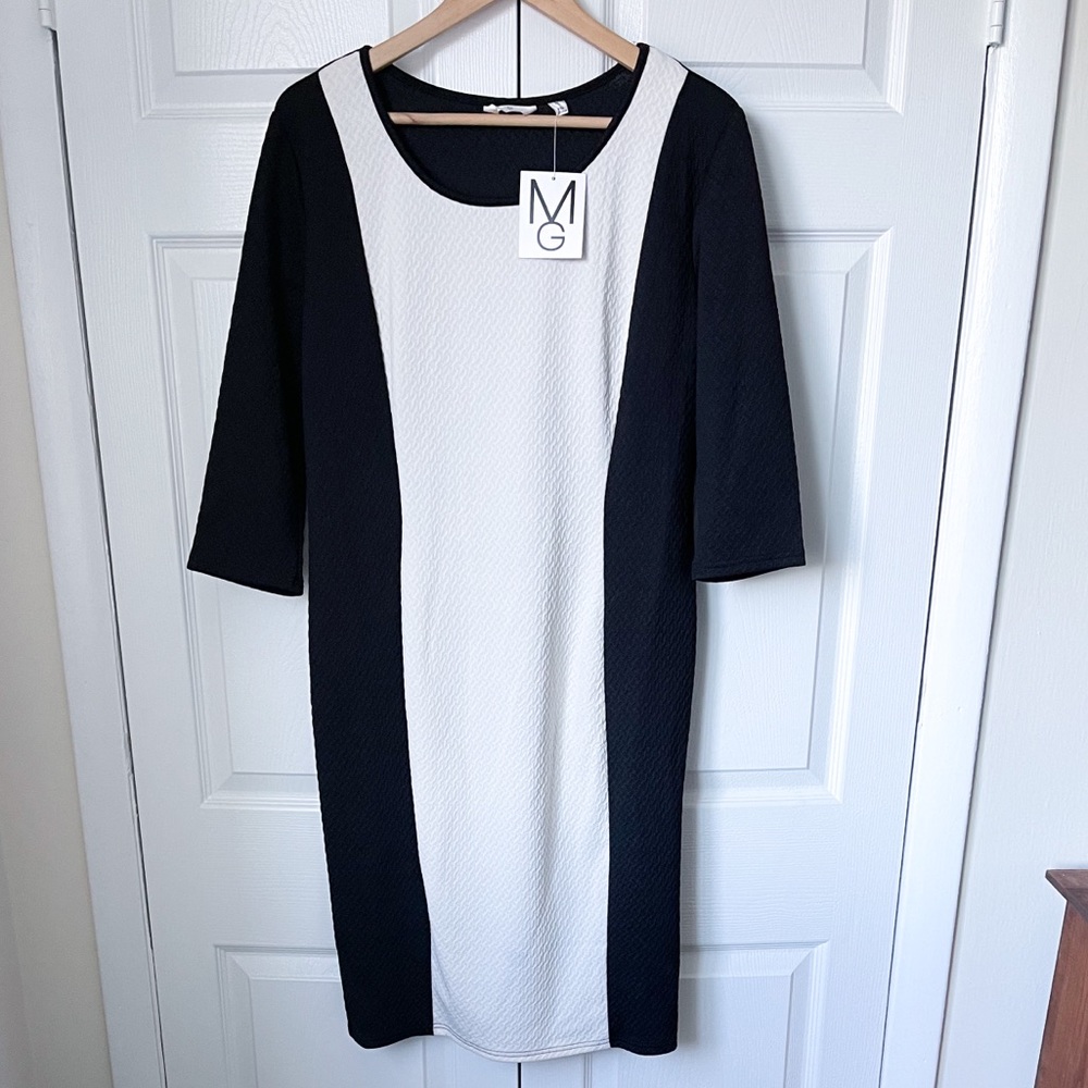 NWT Black and White Shift Dress